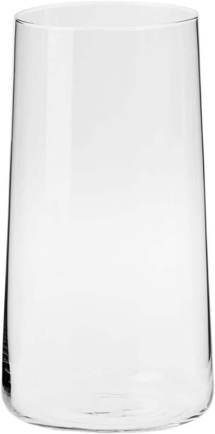 Krosno Tall Water Glasses, Set of 6, 18.3 oz, Avant-Garde Collection, Lightweight Crystal Glass, Perfect for Everyday, Dishwasher Safe, Made in Europe