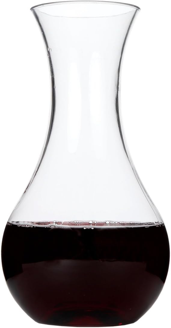 Lily's Home Unbreakable Wine Decanter, Premium Carafe is Made of Shatterproof Tritan Plastic, Ideal for Indoor and Outdoor Use, Reusable and Dishwasher-Safe, Crystal Clear (48 oz. Capacity)
