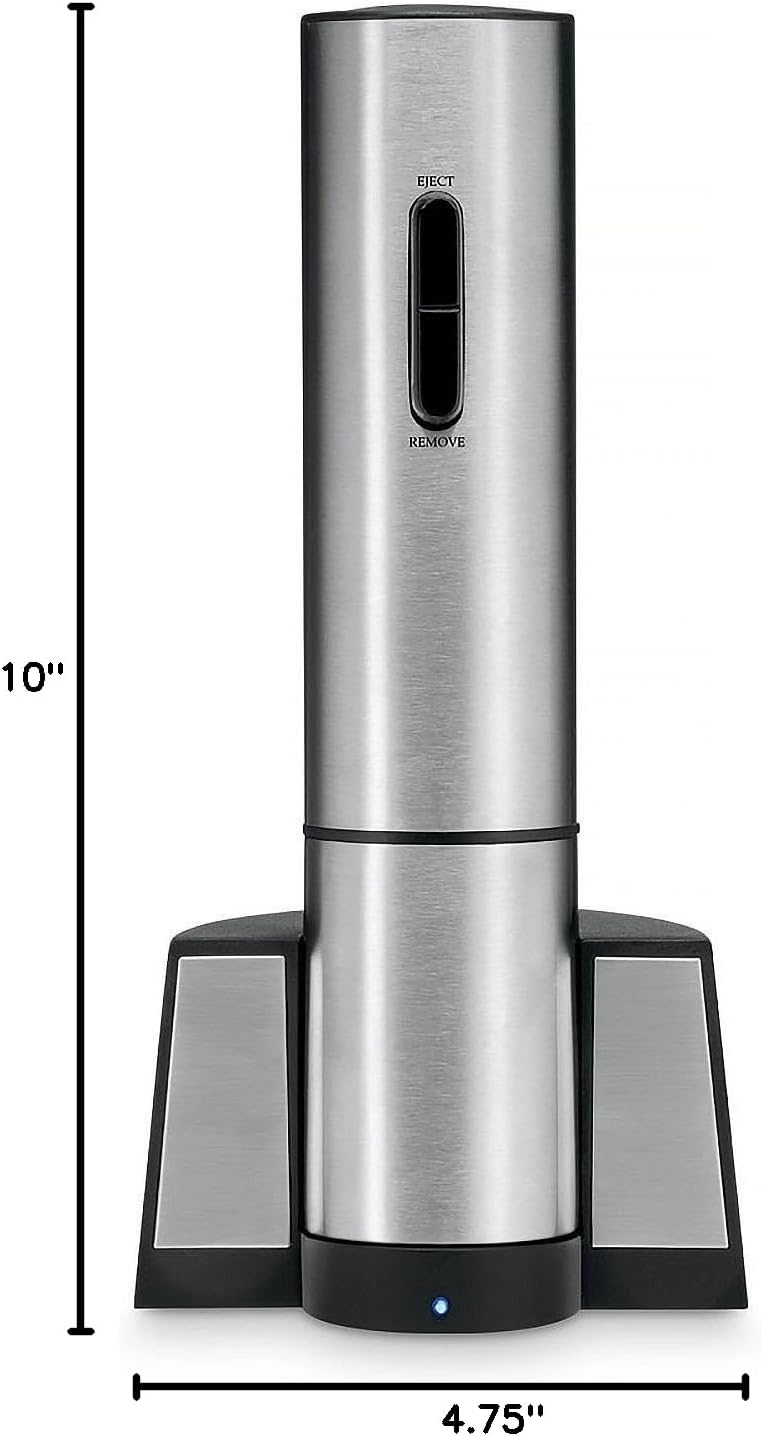 Cuisinart CWO-25 Electric Wine Opener, Stainless Steel 3.50" x 4.75" x 10.00"
