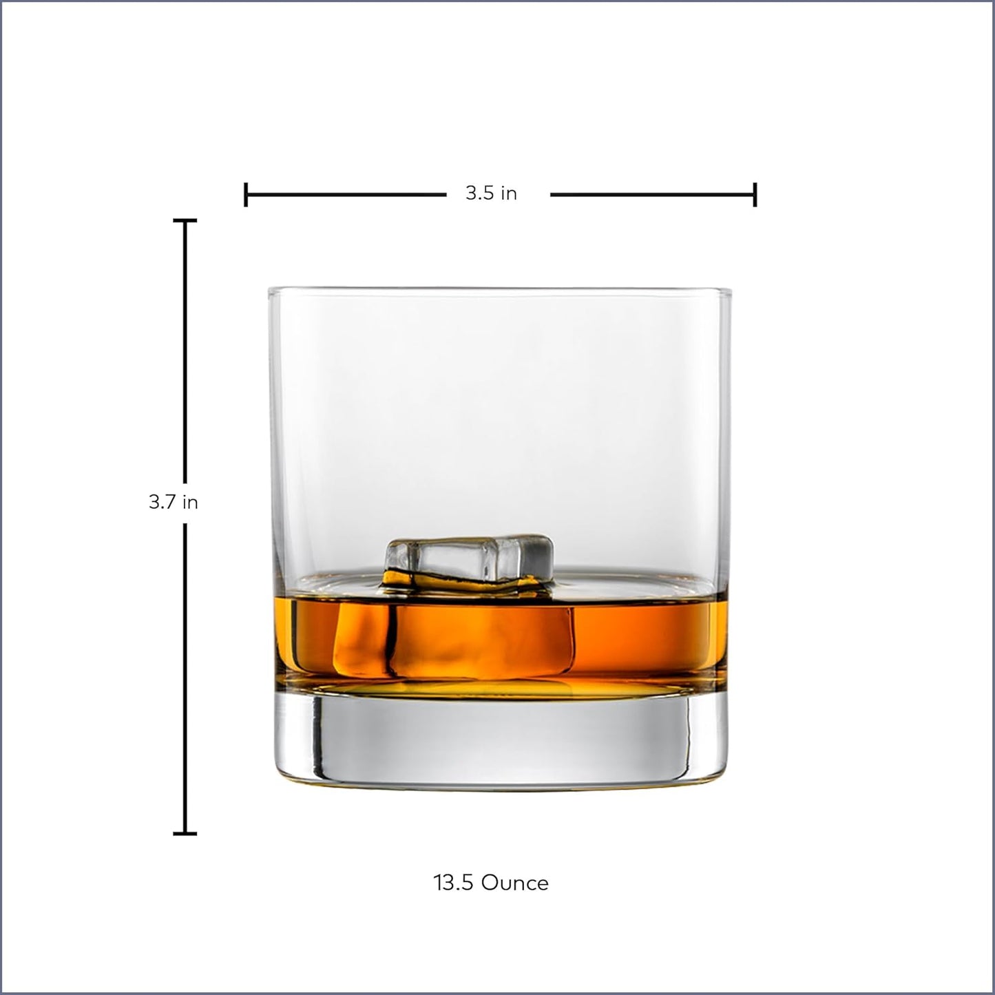 ZWIESEL GLAS Paris Whiskey Glass 13.5 Ounce (Set of 6), Bar Tumbler for Whiskey, Dishwasher-Safe Tritan Crystal Glasses, Made in Germany