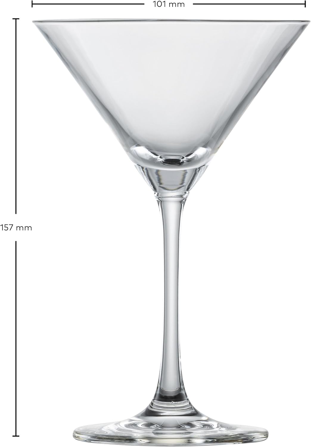 SCHOTT ZWIESEL Martini Glass Bar Special (Set of 4), Classic Martini Glasses, Dishwasher Safe Tritan Crystal Glasses, Made in Germany (Item No. 123658), Clear, Crystal
