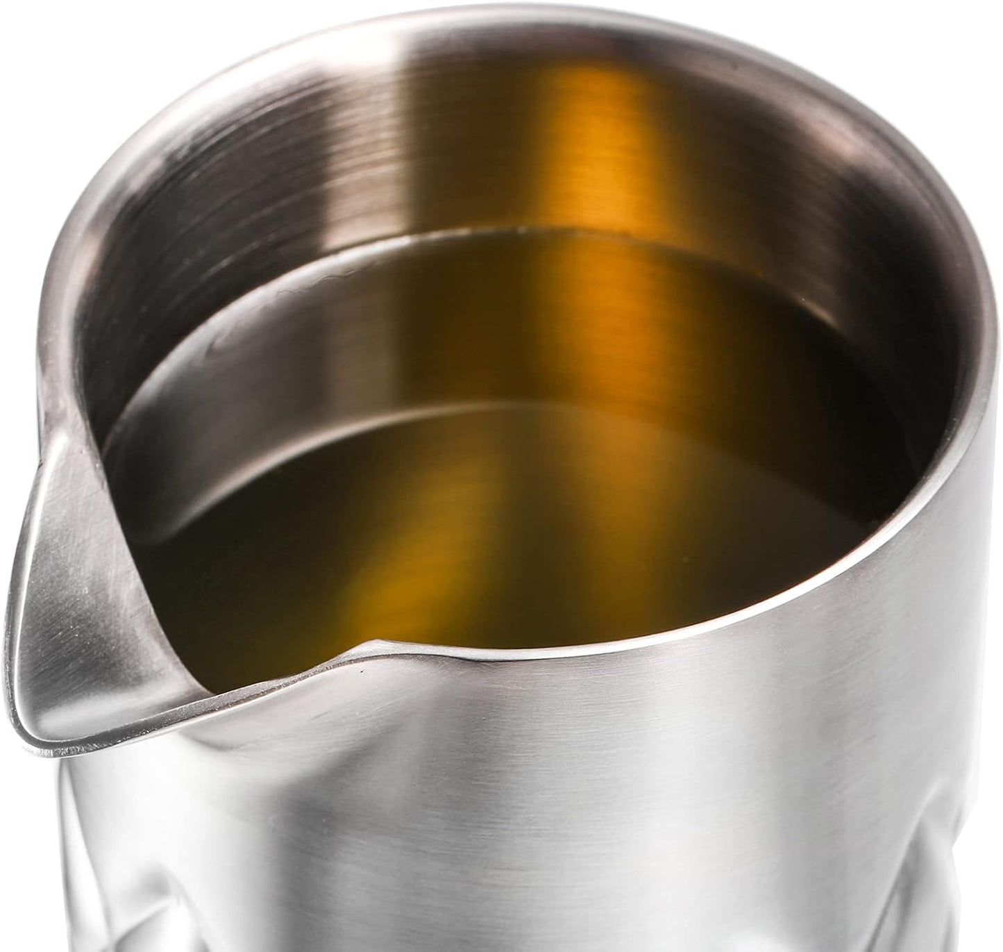 Nicunom Cocktail Mixing Glass, 18 Oz Stainless Steel Martini Stirring Glass, Double Walled Bar Mixing Pitcher, Cocktail Beaker, Seamless Glass Shaker With Weighted Bottom, Mixing Glass for Bartenders