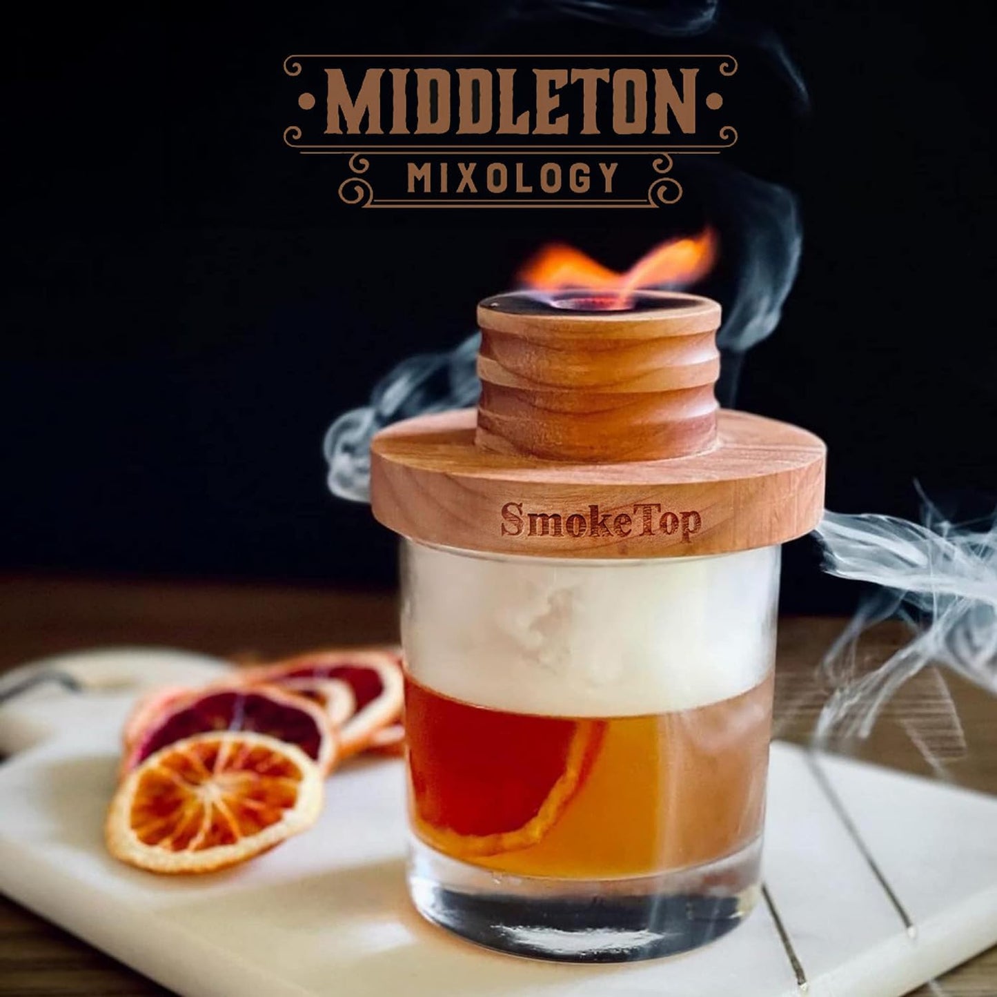SmokeTop® 4oz Bag - Cocktail Smoker Chips for Old Fashioned Cocktails, Whiskey, & Bourbon - by Middleton Mixology Made in The USA (800 uses) (Apple)