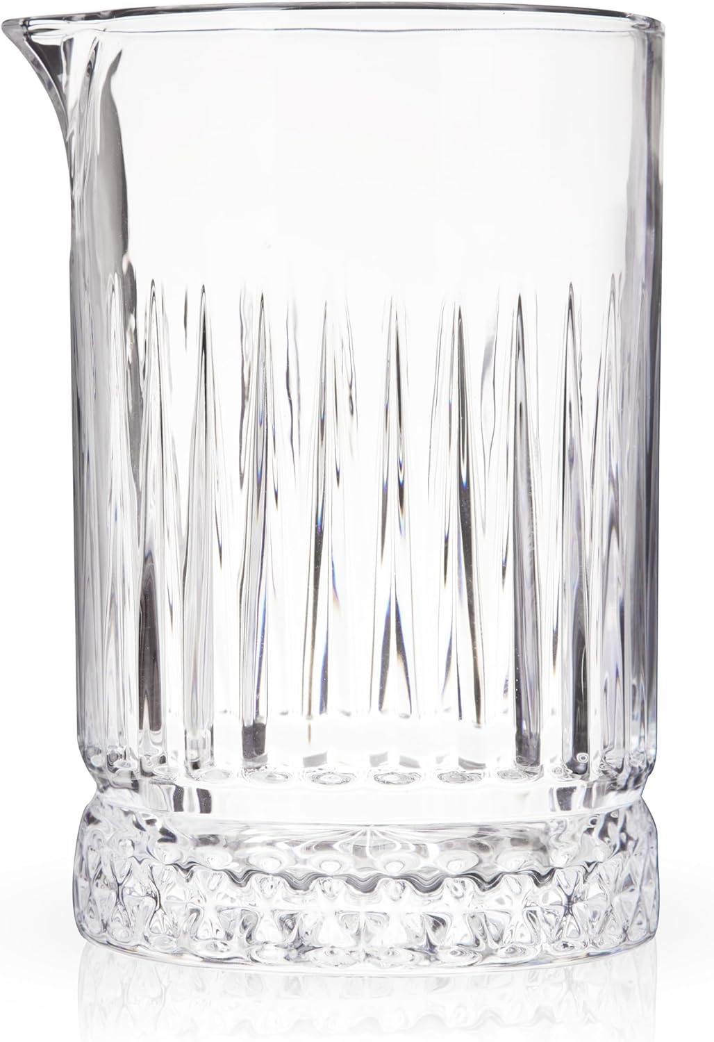 Viski Pedestal Crystal Cocktail Mixing Glass Perfect for Manhattan, Martini, Old Fashioned, Whiskey Sour, Negroni, Bartender Tools, Bartending Supplies, Home Bar Accessories, 23 oz, Set of 1