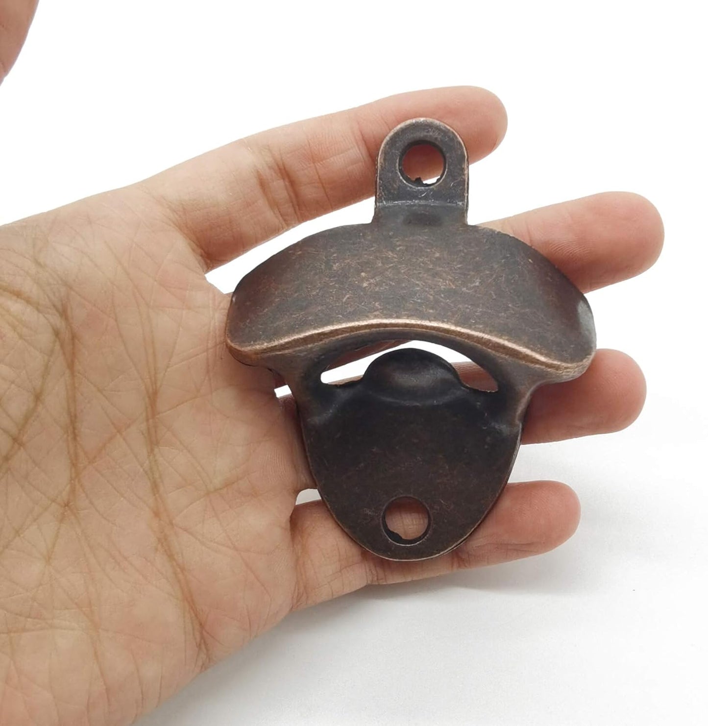 RONYOUNG 12PCS Wall Mounted Bottle Opener Vintage Beer Bottle Opener Suitable for Bars KTV Hotels Homes (Red Bronze)