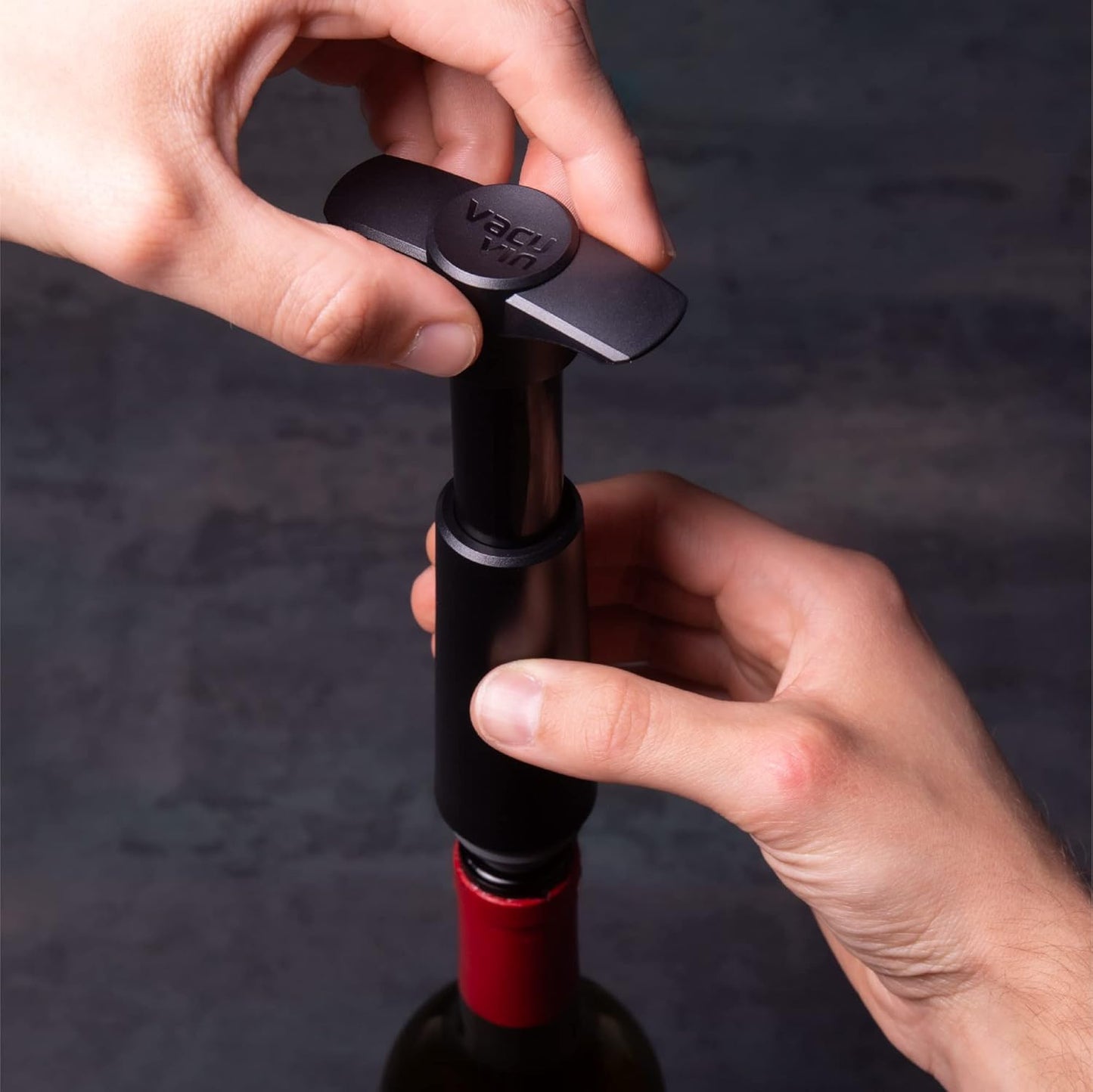 Vacu Vin Wine Saver Vacuum Stoppers – Set of 3 – Multicolor – Airtight Seal to Keep Wine Fresh Up to a Week – Compatible with Vacu Vin Wine Saver Pump – Reusable & Dishwasher Safe