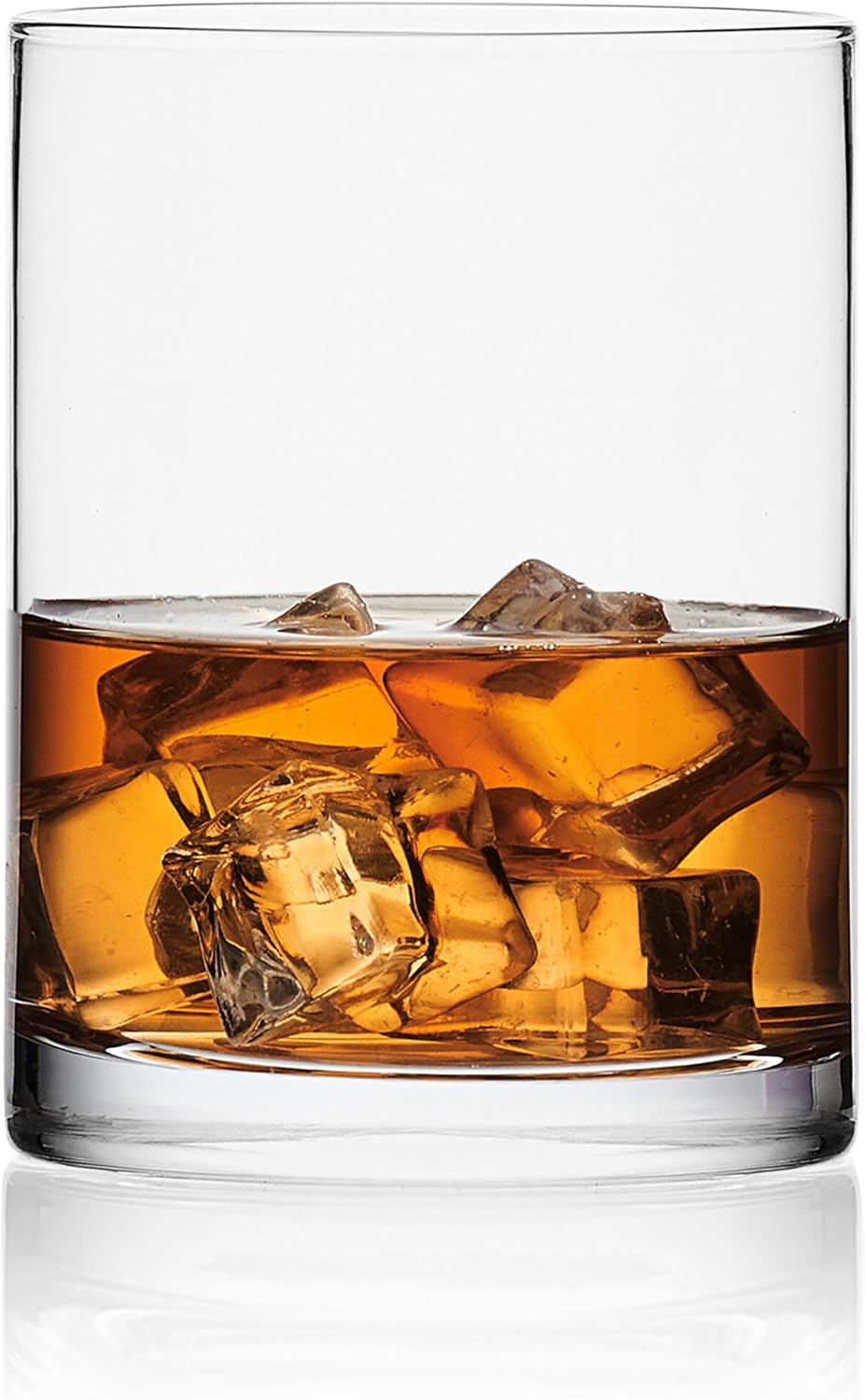 Mikasa Lana Whiskey Rocks Double Old Fashion Glasses, Set of 4, 17 Ounce, Clear