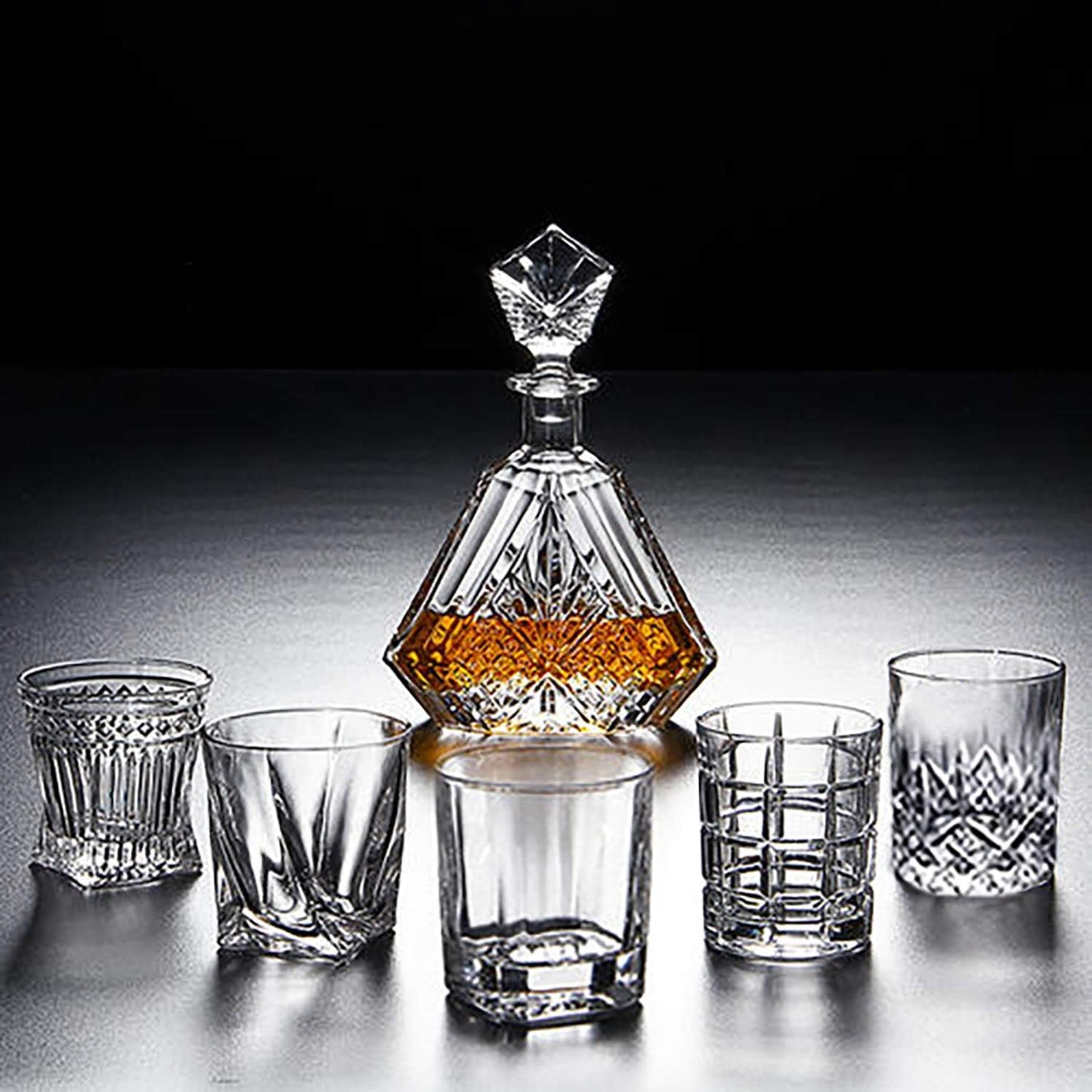 DeeCoo Premium 10, 11 OZ Scotch Glasses - Old Fashioned Whiskey Glasses/Style Glassware for Bourbon/Rum/Bar Tumbler Set of 6