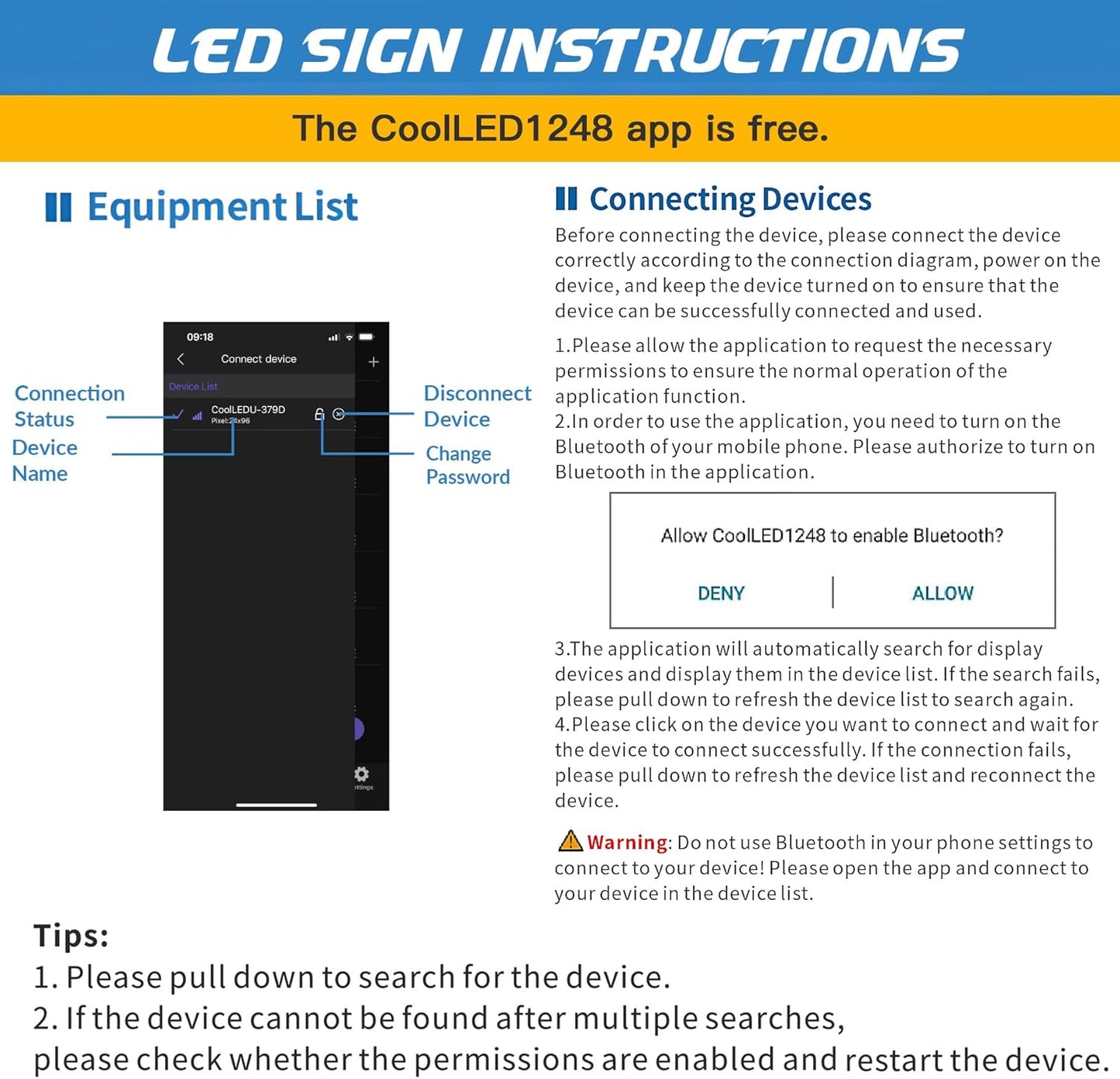 RAYHOME Scrolling Huge Bright Advertising LED Signs, Flexible USB 5V LED Store Sign Bluetooth App Control Custom Text Pattern Animation Programmable Display for Store Car Bar Hotel (27''x5'')