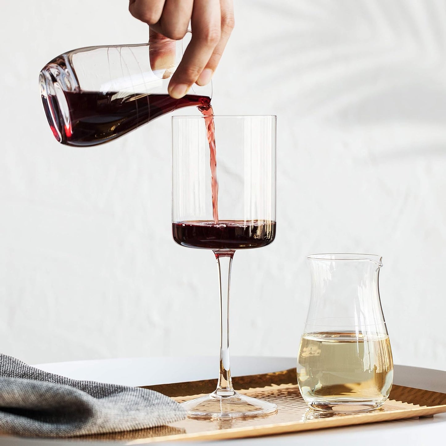 BTaT- Wine decanter, 2 PCS, 9.3 oz, Small Wine Carafe, Small Decanter