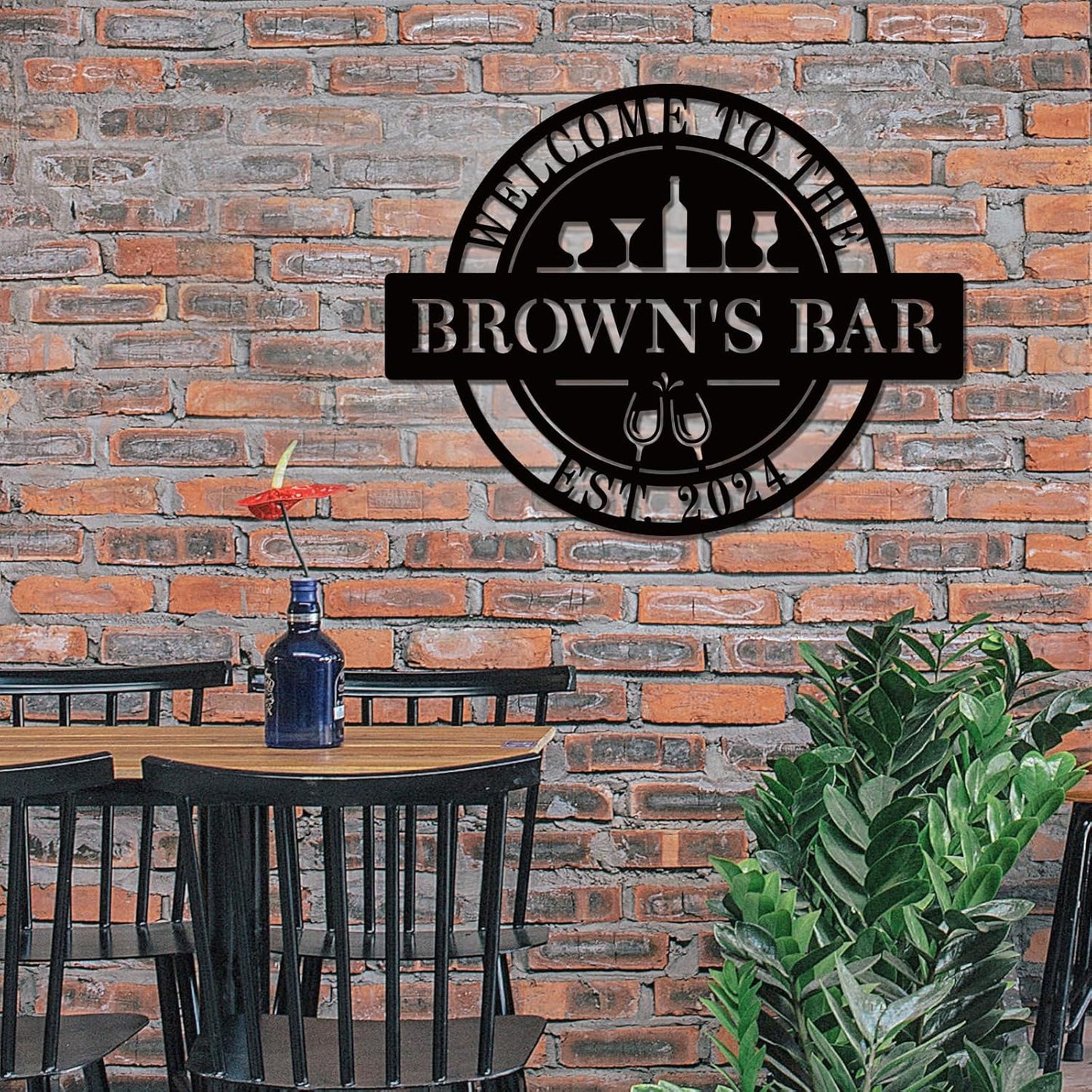 Custom Bar Sign, Personalized Name Bar Signs, Wall Decor Up Signs for Pub, Home Bar, Party, Man Cave, Club, Custom Metal Bar Decor, Personalized Pub Sign