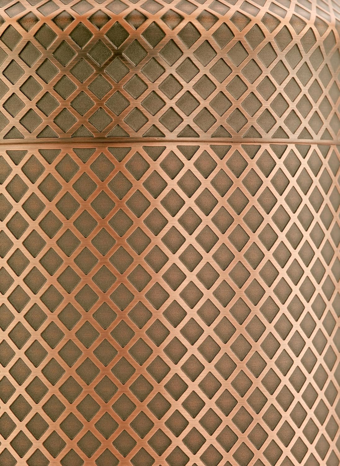 Barfly 3-Piece Diamond Lattice Etch Japanese Cocktail Shaker Set (24 Oz/700ml), Antique Copper
