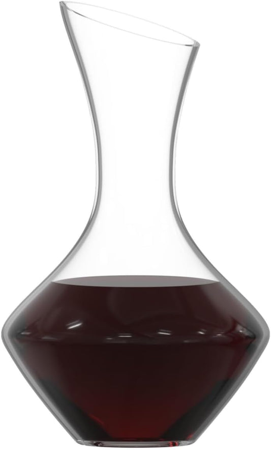 NEW PACIFIC YOUYAH Wine Decanter, Red Wine Carafe 100% Hand Blown Lead-free Crystal Glass, Elegant Design Wine Decanter, Wine Accessories, Idea Wine Gift for Wine Lovers, Transparent