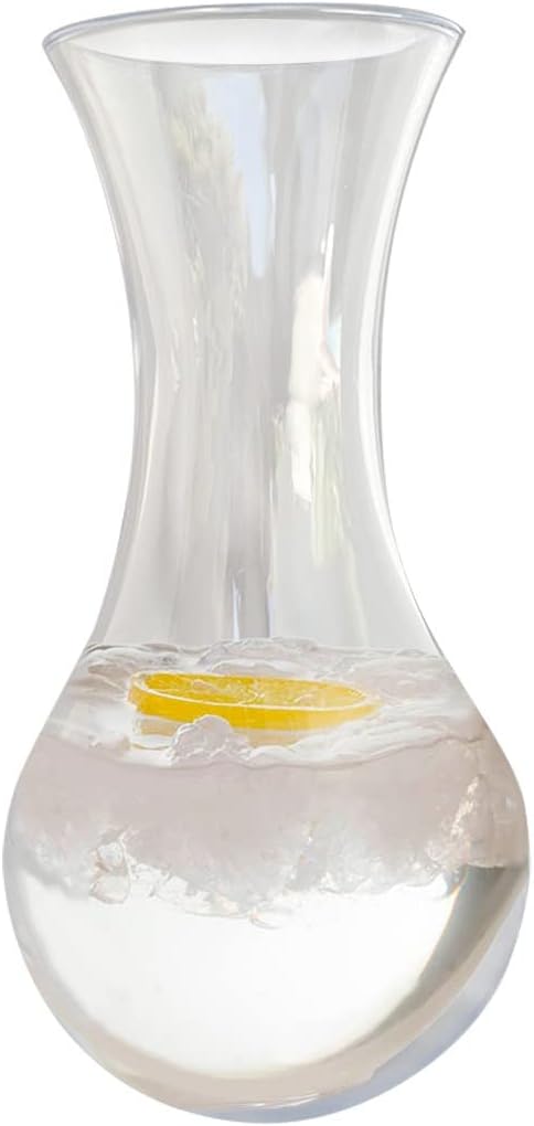 Lily's Home Unbreakable Wine Decanter, Premium Carafe is Made of Shatterproof Tritan Plastic, Ideal for Indoor and Outdoor Use, Reusable and Dishwasher-Safe, Crystal Clear (48 oz. Capacity)
