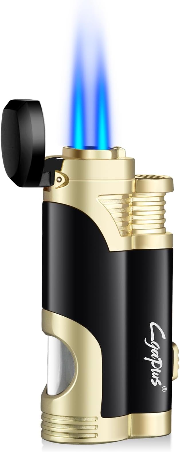 GUEVARA Butane Torch Lighter with Punch Windproof Double Jet Lighters - B0G51VDNHF