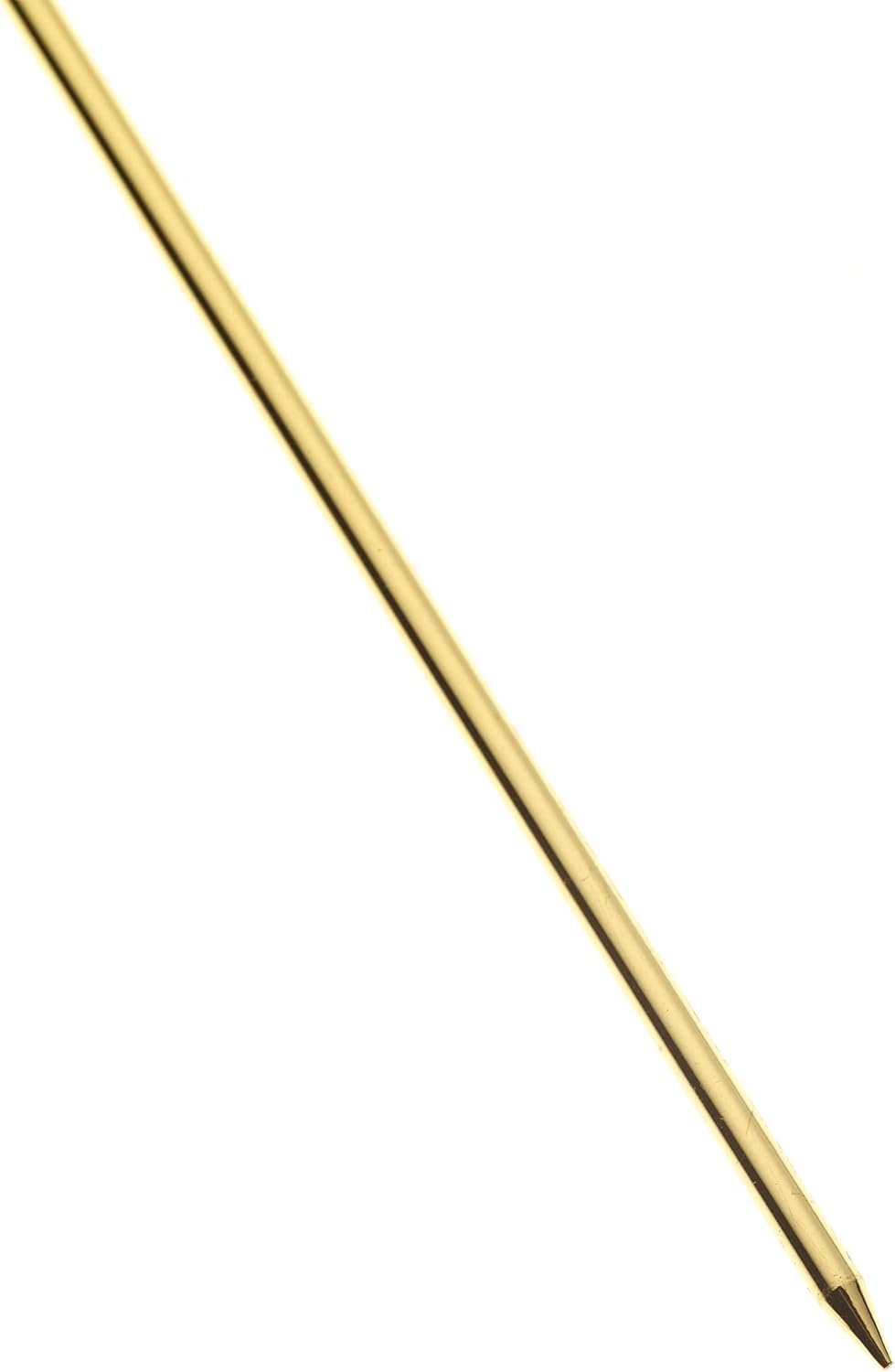 Barfly Cocktail Picks, Grooved, Gold Plated, Set 12, 4.5"