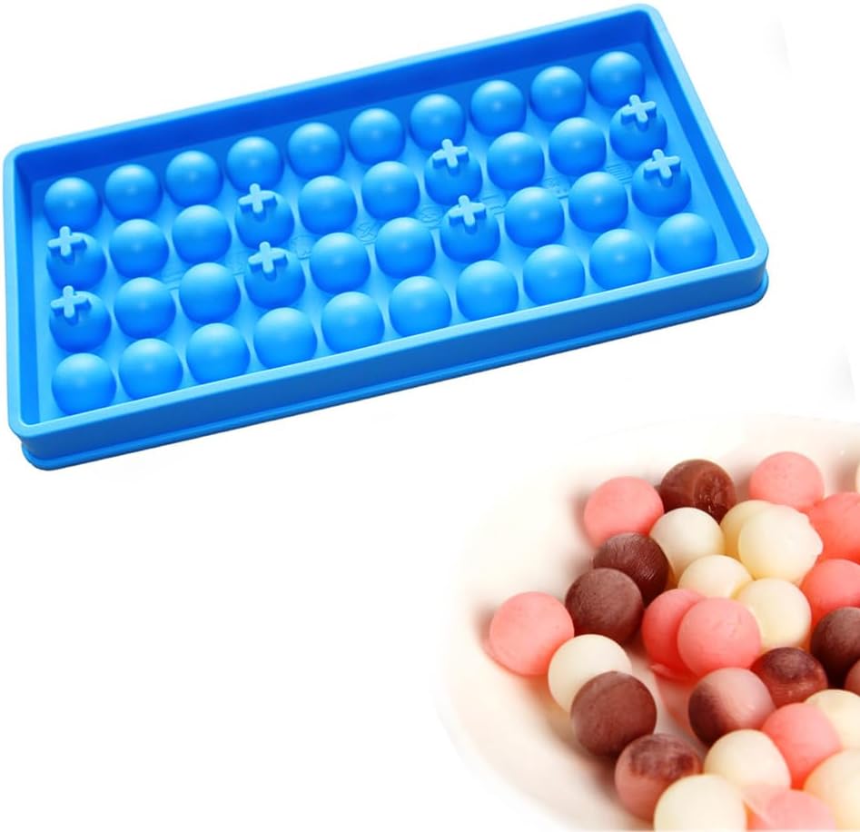 X-Haibei 3D Small Ice Ball Chocolate Plaster Crystal Epoxy Resin Mold Silicone Dia. 16mm