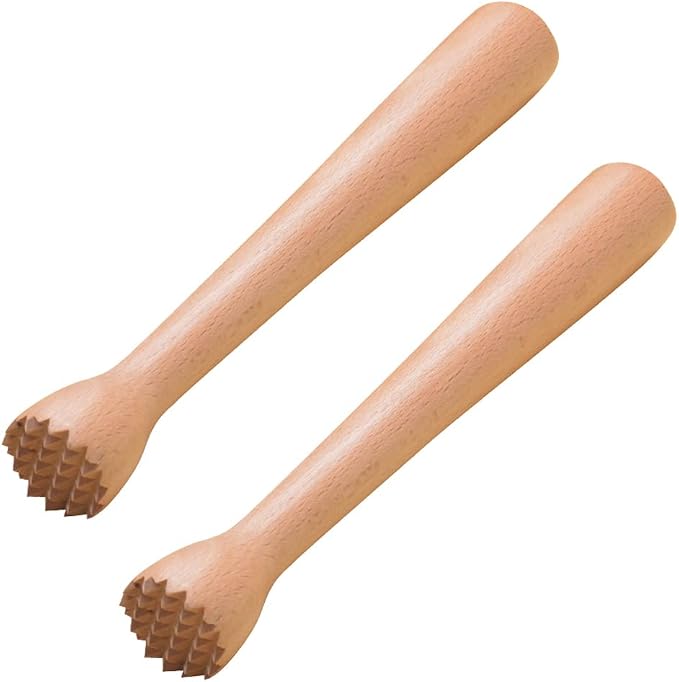Wooden Muddler for Cocktails 10 Inch - 2pack