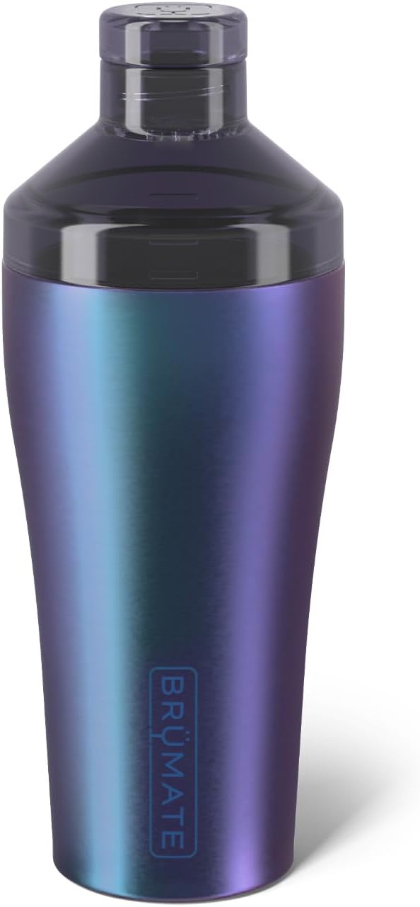 BrueMate Cocktail Shaker 22oz Stainless Steel Shaker, Nightfall Blue - B0DMH4V5RP