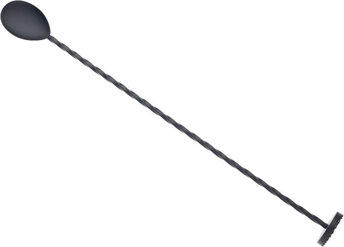 Barfly Muddle Bar Spoon, Muddler 11 13/16" (30 cm), Stainless Steel - B0FM9MHDVG