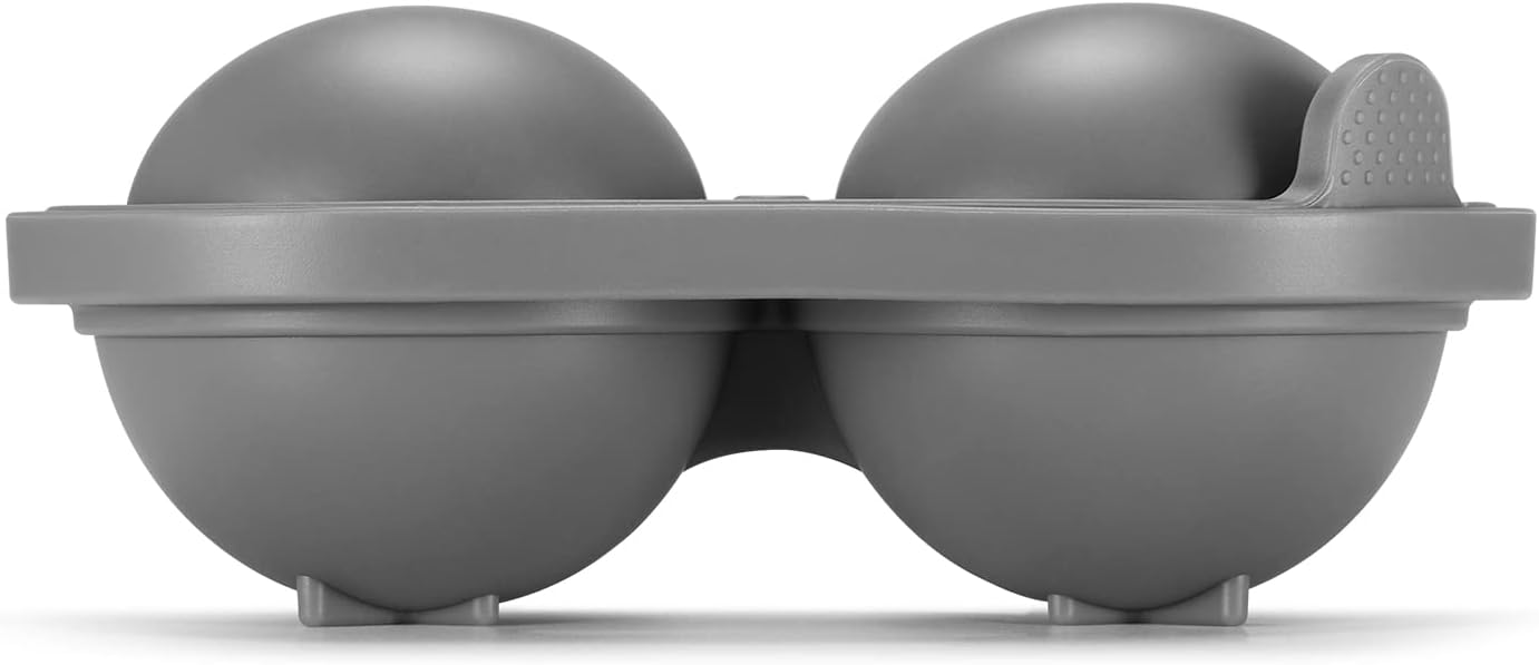 ACOOKEE Golf Ice Cube Trays, 2.5" Large Sphere Round Golf Ice Cube Mold for Cocktails, Whiskey, Bourbon Chilling, Fun Shapes Silicone Big Circle Ice Cube Trays w/Funnel