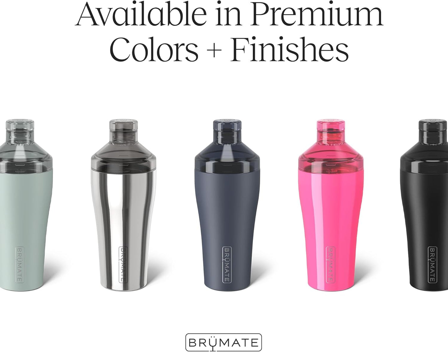 BrüMate Cocktail Shaker 22oz Insulated Stainless Steel Shaker - 100% Leakproof - No Condensation (Nightfall Blue)