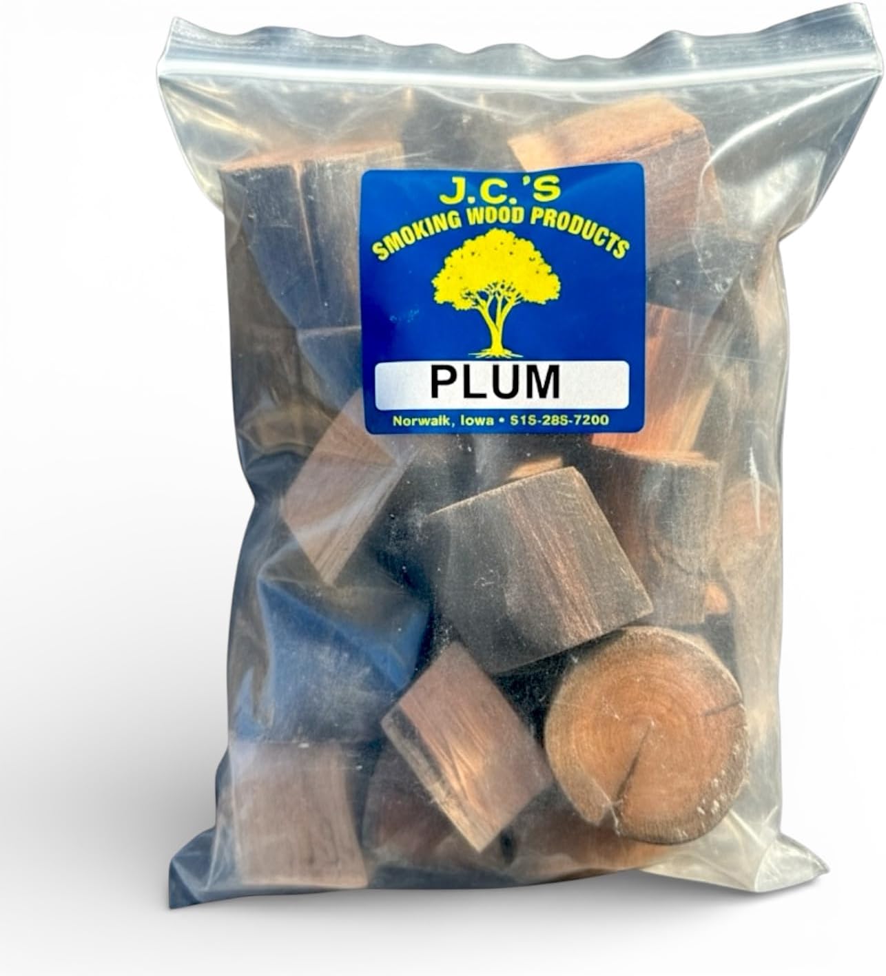 J.C.'s Smoking Wood Chunks - Gallon Sized Bag - Plum
