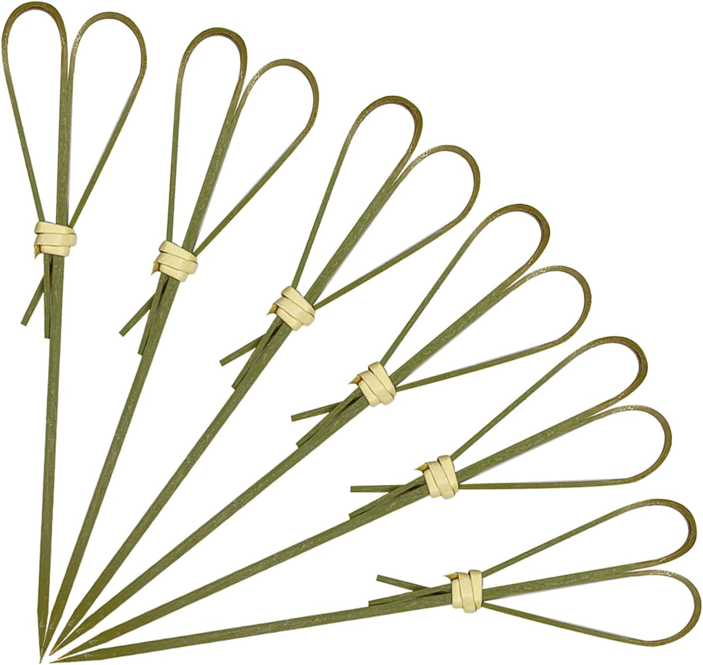 100 Pieces Bamboo Cocktail Picks, Heart Shaped Bamboo Sticks, Skewers for Appetizers, Charcuterie Accessories, Toothpicks for Appetizers Picks, 4.7 Inch Cocktail Toothpicks - Cyan
