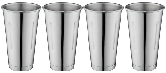 OCS Parts 7-Inch Stainless Steel Malt and Milkshake Mixing Cup | 30 Ounce Professional Milkshake Cups for Home and Commercial Use (4)