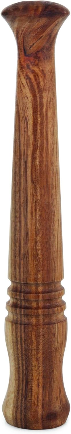 Twine Acacia Wood Mojito Muddler for Cocktails with Jute Storage Pouch, Bar Accessories, Cocktail Muddler, Drink Muddler, Set of 1, Wood Grain