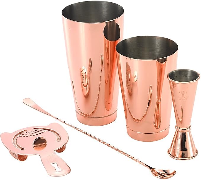 Barfly M37101GD Basics Cocktail Set, 5-Piece, Gold - Copper