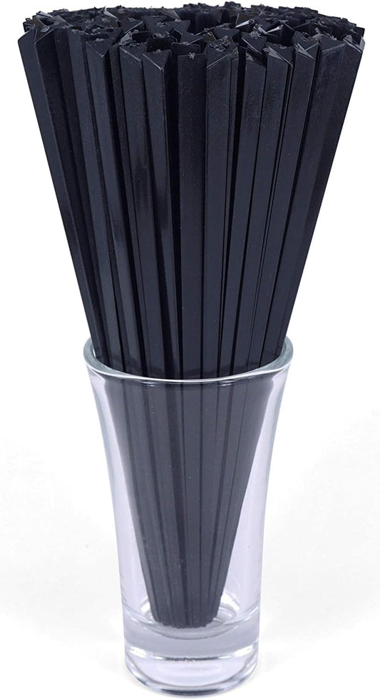 Gmark 6" Prism Picks 300 ct, Triangular Plastic Cocktail Prism Picks (Black) (Box of 300pcs) GM1003E
