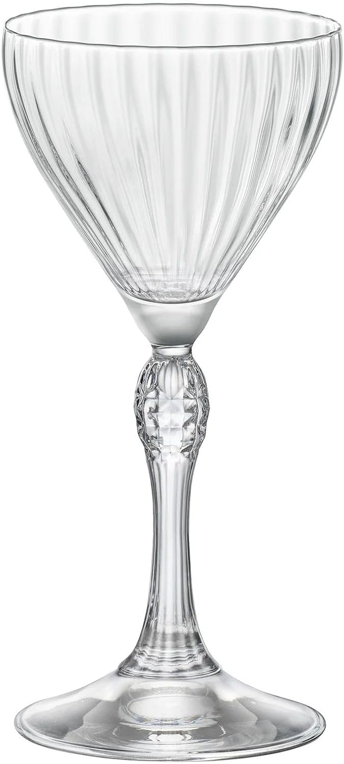 Bormioli Rocco America '20s 4.75 oz. Nick & Nora Martini Glasses, Clear, Set of 4