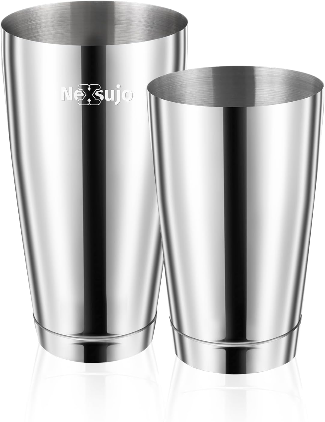 Boston Shaker Set, 18oz & 28oz, Leak-Proof 304 Steel - 1-Piece