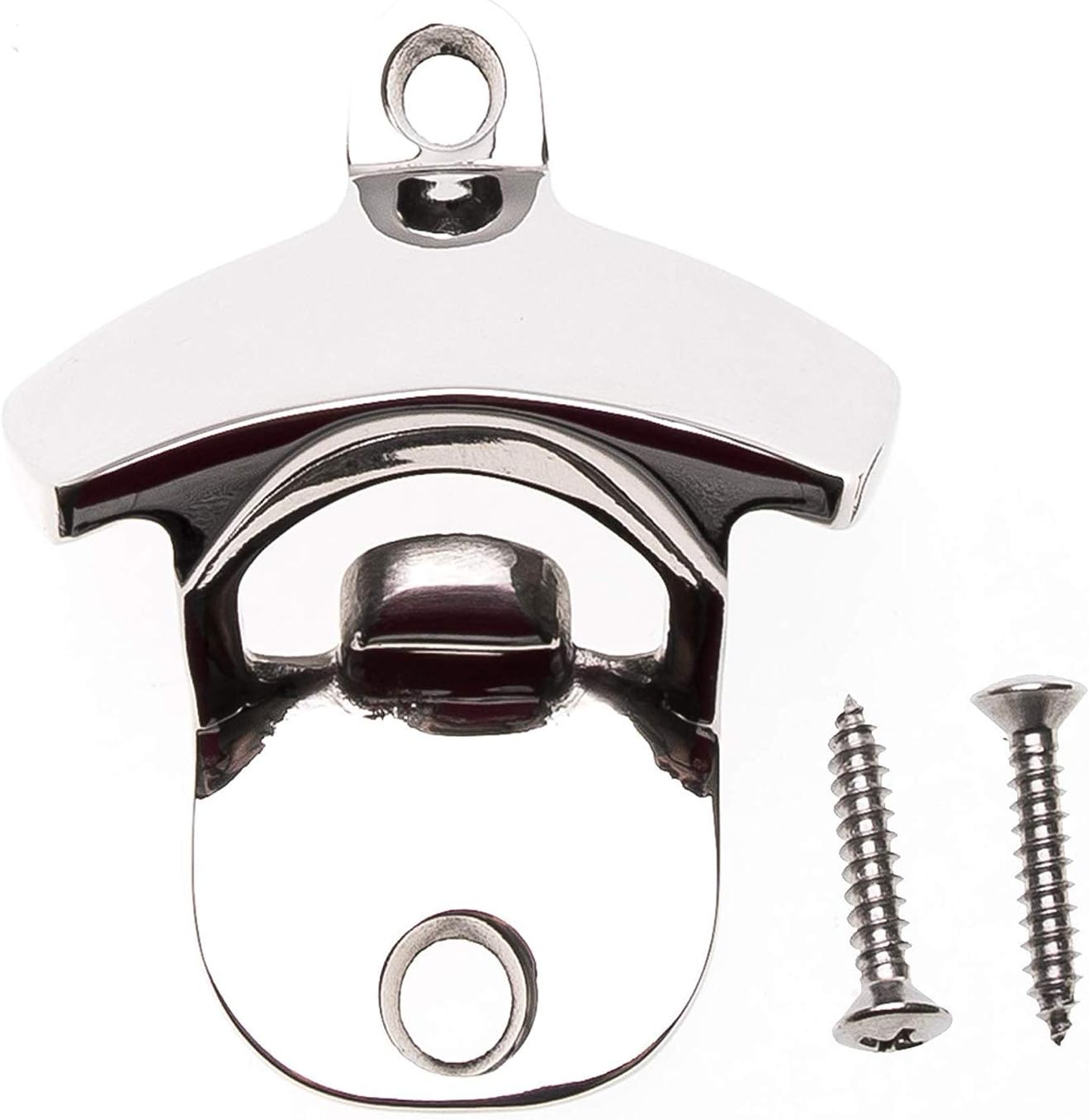 Choice Marine 316 Stainless Steel Wall Mount Bottle Opener, Marine Grade Rustproof, Includes SS Mounting Screws, for Boats, Bars, Patios, Outdoor Use