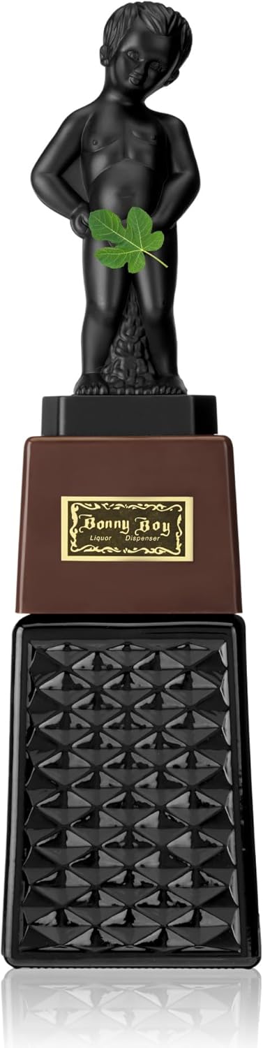True Bonny Boy Liquor Dispenser, Novelty Drink Dispenser for Whiskey, Bourbon, Vodka, Gin, and Spirits, Fun Bar Cart Accessories for Home Bar, Man Cave, or Liquor Cabinet Decor, 16 oz, Set of 1
