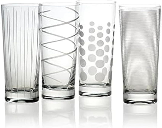 Mikasa Cheers Highball Glass, 19.75-Ounce, Set of 4