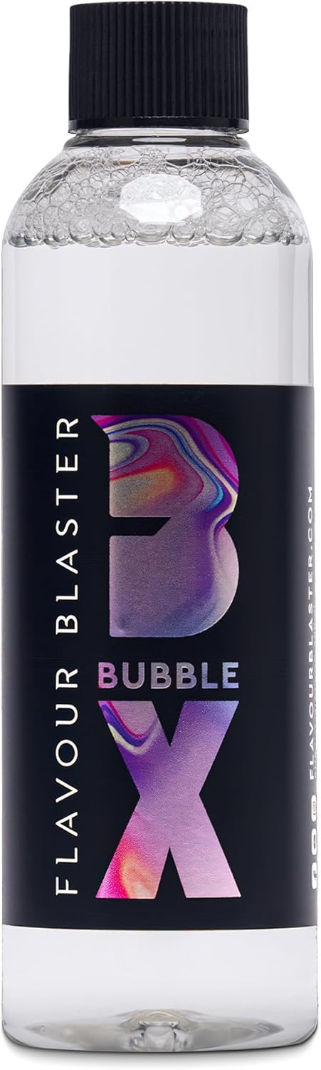 Flavor Blaster Bubble Mixture - 6 fl oz | Premium Drink Presentation | Stunning Cocktail Smoke Bubbles | Edible Tasteless & Odorless | Bubbles Last Up to 3 Minutes | 1 Bottle Produces 1000 Bubbles