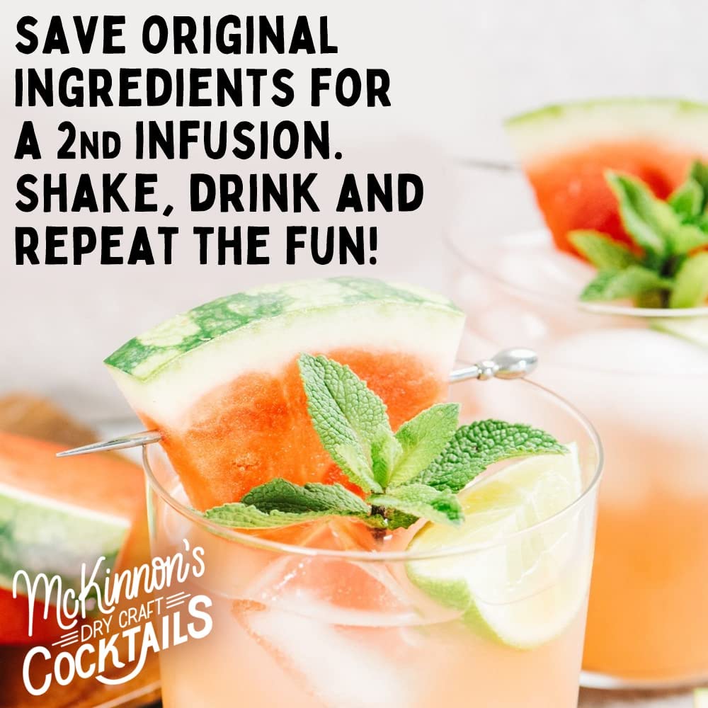 McKinnon’s Dry Craft Cocktails Dehydrated Fruits and Herbs, DIY Mixology, Infusion Kit, Mason Jar Serves 8 – 16 Drinks (Pineapple Jalapeno, 1 Jar)
