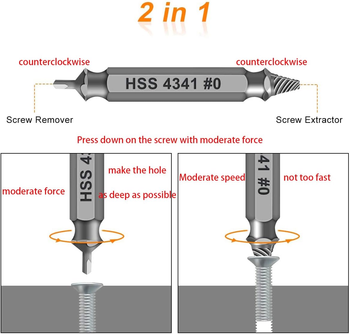 Gifts for Men,THOSAF Damaged Screw Extractor Set,Fathers Day Gifts for Dad from Daughter Son,Mens Gifts for Dad,Husband,Stripped Screws Bolt Drill Bit Tools for Easy Removal of Rusty Broken Screw