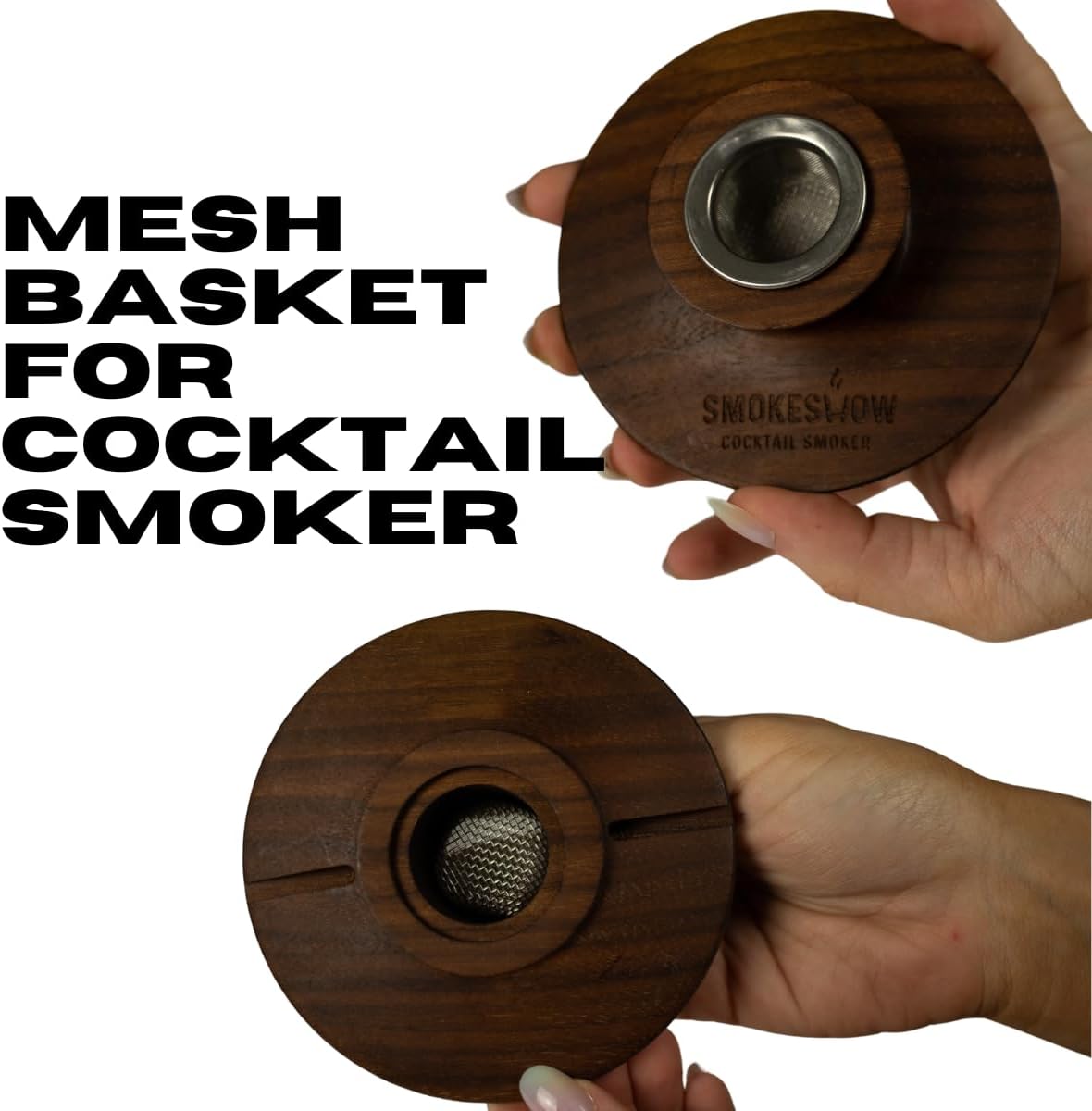 Cocktail Smoker Replacement Mesh Basket & Stainless Steel Wire Brush for Cleaning by Smokeshow (5-Pack)