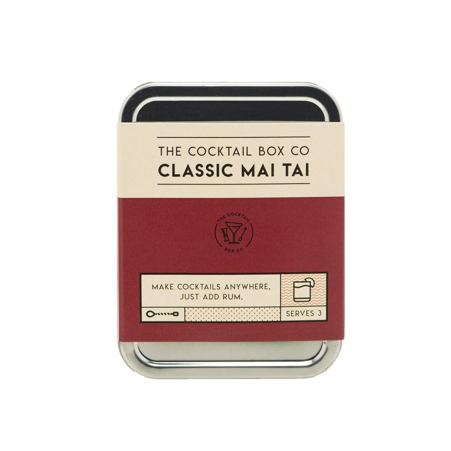 The Cocktail Box Co. Mai Tai Cocktail Kit - Outdoor Mixology & Travel Bartender Kit - Portable Set with Bar Tools & Drink Mixers