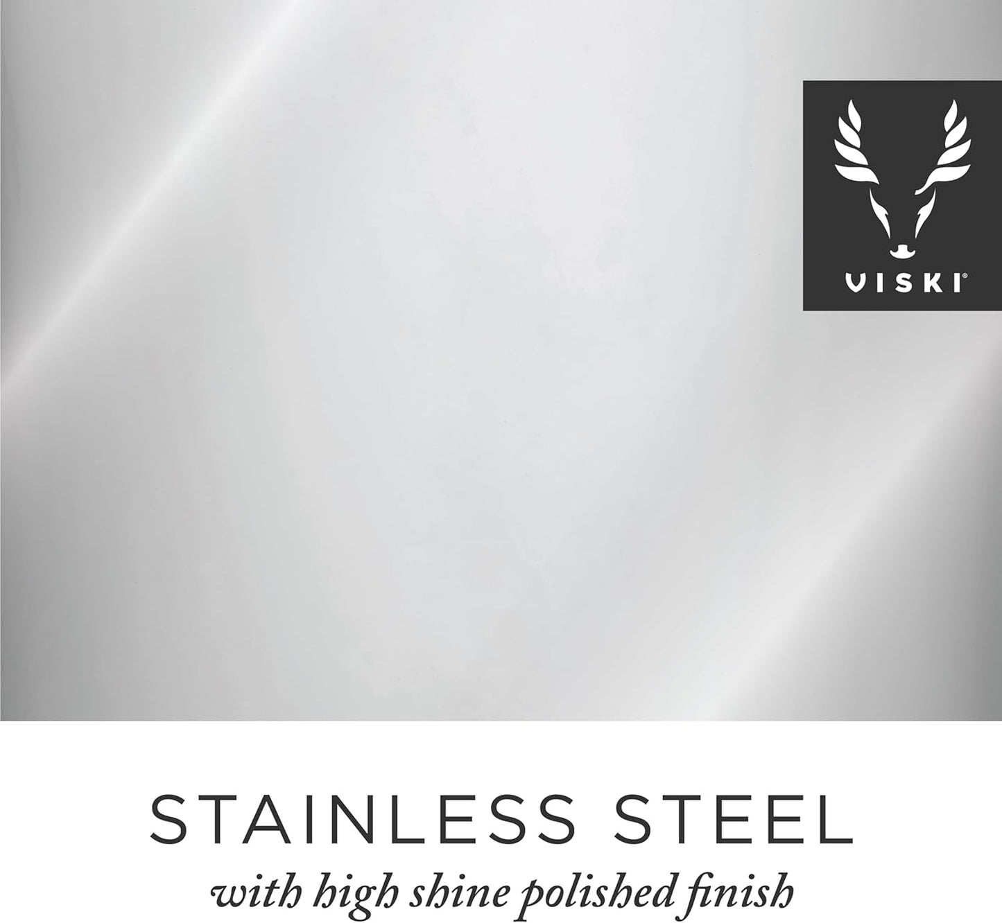 Viski Double Walled Stainless Steel Cocktail Mixing Glass, for Stirring Martinis, Negronis, and More, Ideal for Home Bars, Cocktail Parties, Hosting Occasions, or Gifting, 18.6 oz (550 ml), Set of 1
