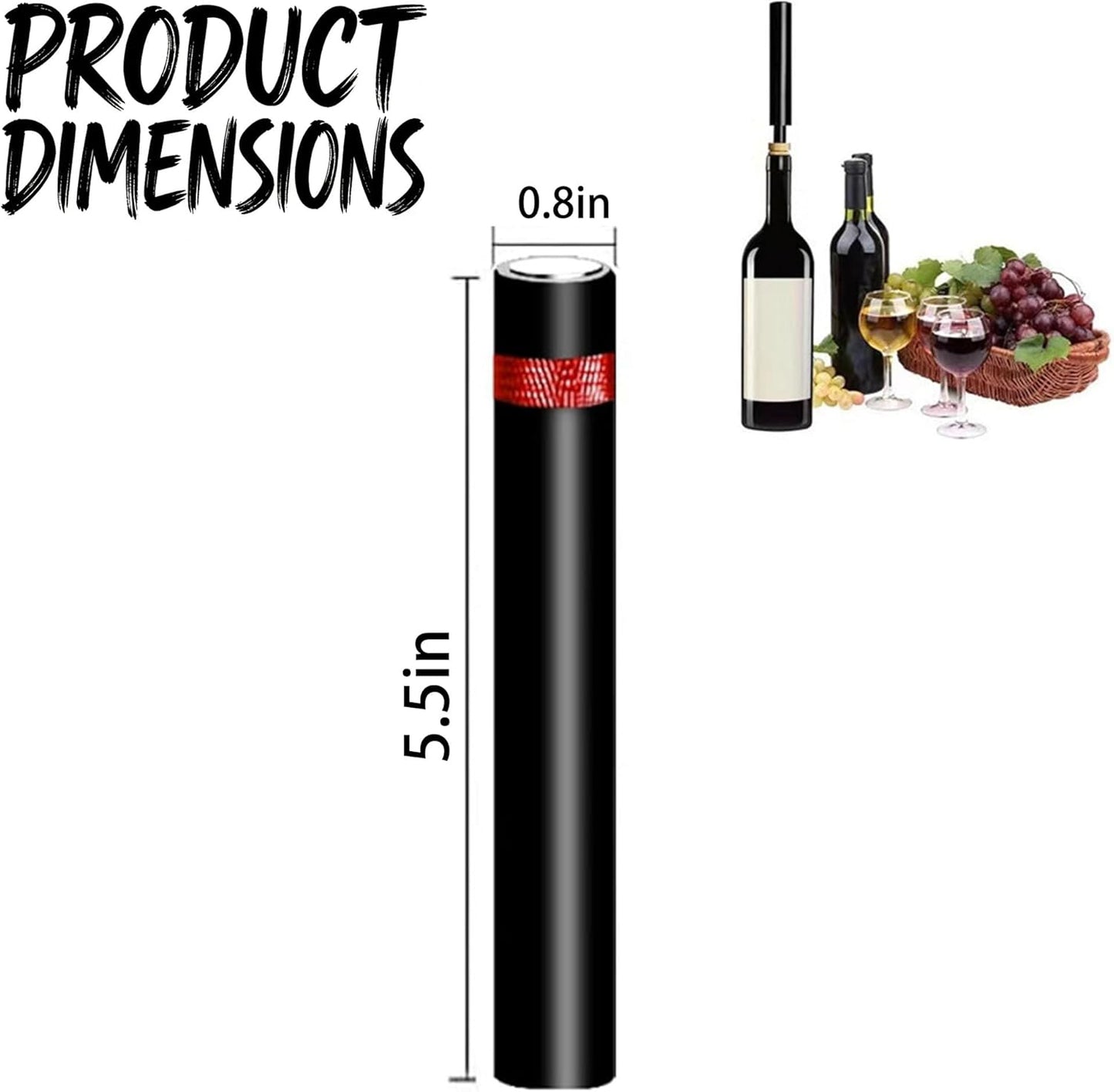 Aeropop Wine Opener, Aero Pop Wines Openers, Needle Type Wines Bottle Openers, Portable Air Pressure Wine Opener, for Home, Restaurant, Party (1, Red)