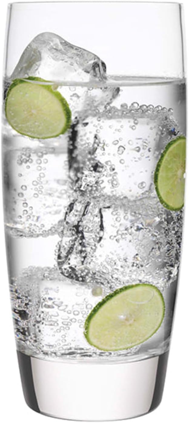 Luigi Bormioli Michelangelo 20 oz Beverage Glasses - Large Capacity, Crystal-Clear Design - Fine Laser-Cut Rims, Ideal for Various Beverages, Dishwasher Safe, Made in Italy (Set of 4)