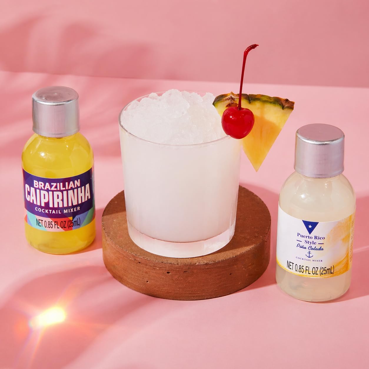 Thoughtfully Cocktails, Mix and Match Mini Sampler Cocktail Mixer Set, Vegan and Vegetarian, Tropical and Classic, Set of 20 (Contains NO Alcohol)