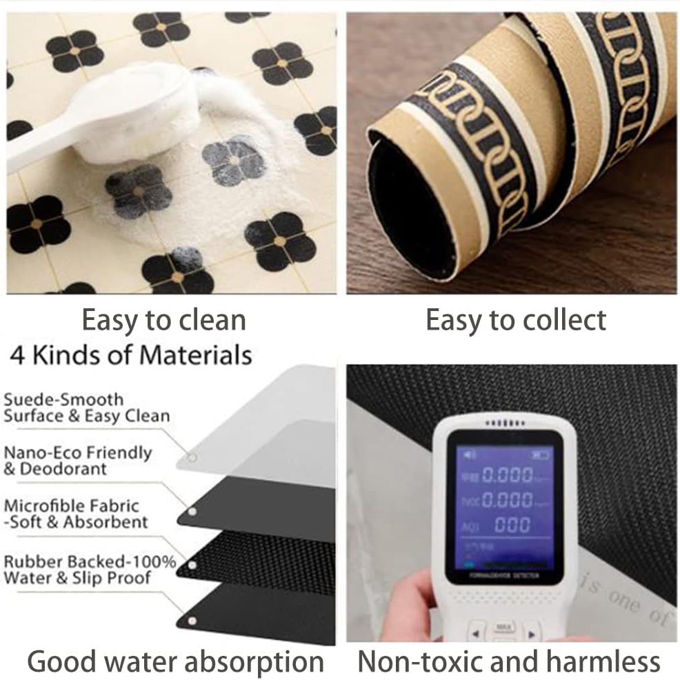 Cute Coffee Maker Mat for Countertops Bar Accessories, Colorful Dish Drying Pad for Kitchen, Absorbent Quick Drying Mat, 12 X16 inch (Color C, 16"x12")