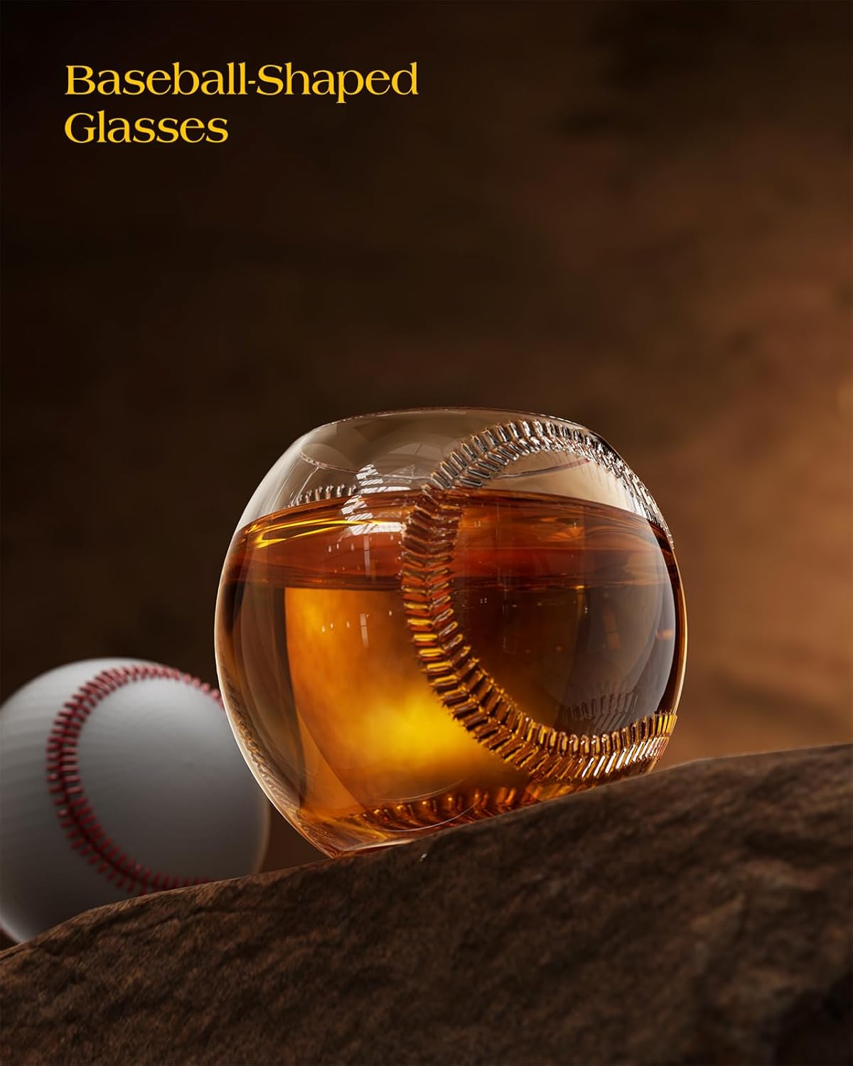 Baseball Gifts for Men, Kollea Whiskey Decanter Sets for Men, 20Oz Baseball Bat Decanter Set with 2 Glasses, Unique Birthday Gift for Dad Him Brother Guys Boyfriend Coach, for Liquor Tequila
