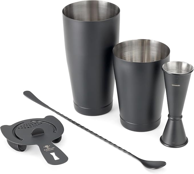 Barfly M37101GD Basics Cocktail Set, 5-Piece, Gold - Matte Black