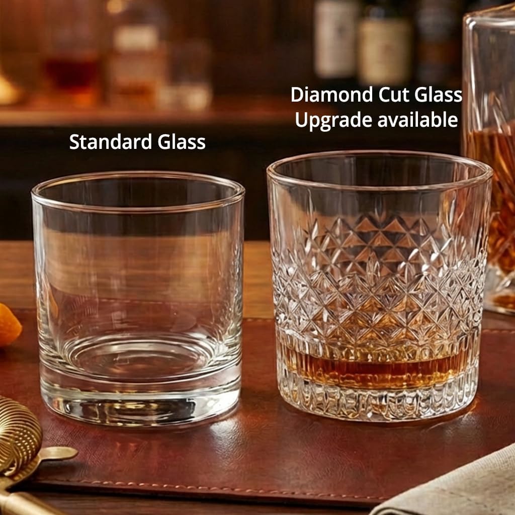 On The Rox Engraved Whiskey & Bourbon Glass Gifts - Fun Message Gift For Him - Personalized 11 oz Engraved Message Scotch Glass - Birthday, Anniversary